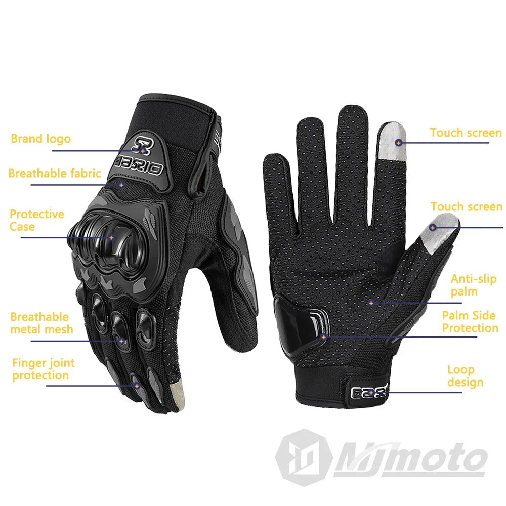 Full Finger Armored Gloves (Touch-Screen Compatible)