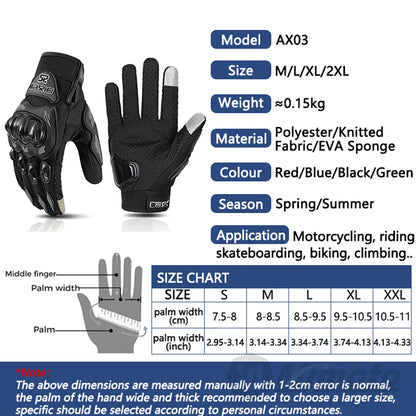 Full Finger Armored Gloves (Touch-Screen Compatible)