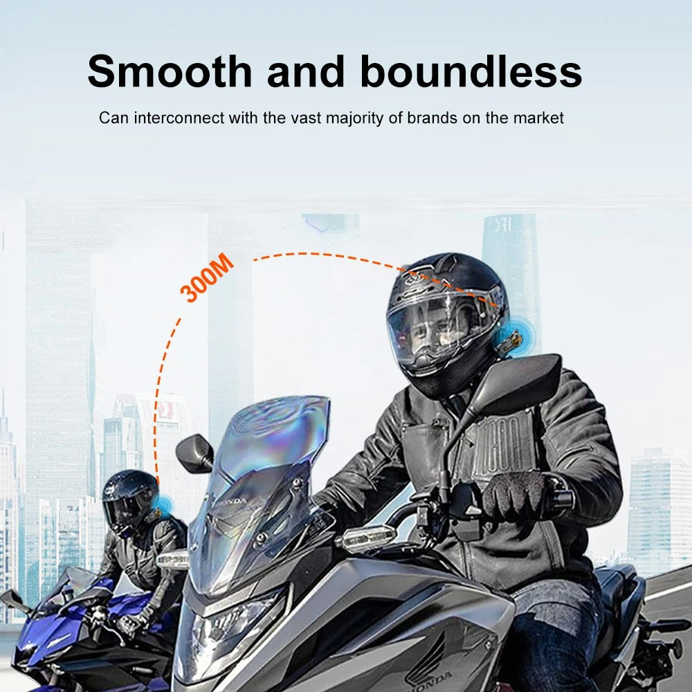 Motorcycle Helmet Intercom Bluetooth/Waterproof/Music/Calls